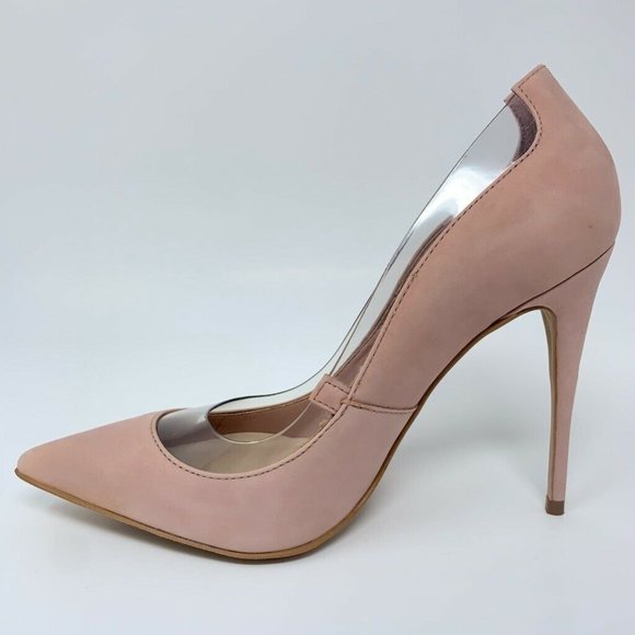 Aldo Elsinger Pump Shoes Pink Leather Stiletto New - Picture 4 of 15